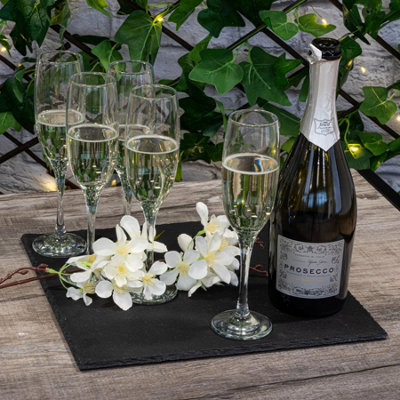 LAV - Venue Glass Champagne Flutes - 220ml - Pack of 6 - 5