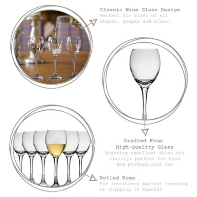 LAV - Venue White Wine Glasses - 245ml - Pack of 6