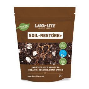 LAVA-LITE Soil Restore, improves soil structure naturally, 3 Litres