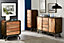Lava Metal & Wood 4 Drawers And 2 Shelves Tv Cabinet Media Unit