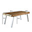 Lava Solid Wood And Metal Large Dining Table