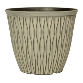Laval Planter in Ebony Grey 20cm Container For Growing Plants