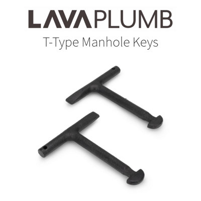 LavaPlumb Manhole Cover Lifting Keys Pair 125mm Cast Iron