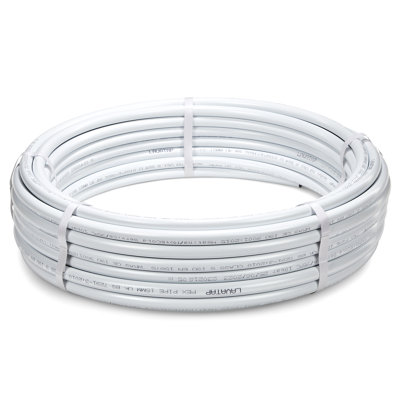 LavaTap 15mm Barrier Pipe PEX 25M Coil White Push Fit Plumbing Plastic Pipe