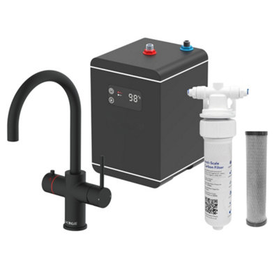 LavaTap 3 in 1 Boiling Water Tap Swan Neck Kitchen Mixer Tap Kit with ...