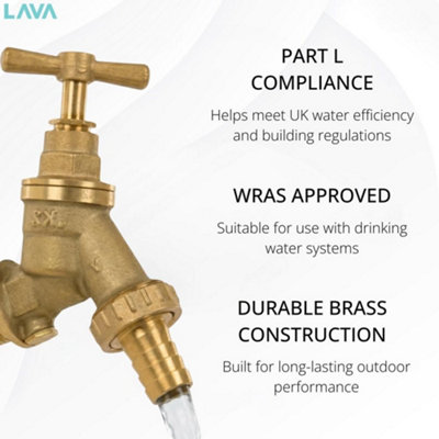 LavaTap 600mm Outside Tap Kit Simple DIY Installation Outdoor Garden ...