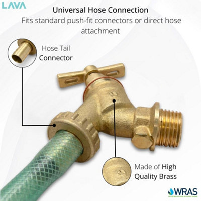 LavaTap 600mm Outside Tap Kit Simple DIY Installation Outdoor Garden ...