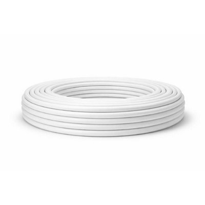 LavaTap Polybutylene Barrier Pipe 15mm x 25m Coil PB Pipe - White