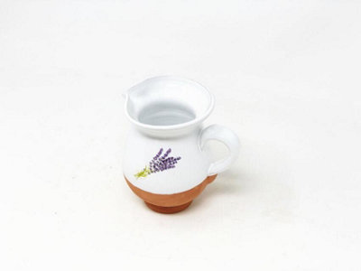 Lavender Hand Dipped Plant Ceramic Kitchen Dining Small Pourer Jug (H) 12cm