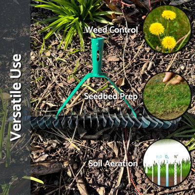 Lawn Aerator Scarifier Head, Effective Manual Lawn Grass Soil ...