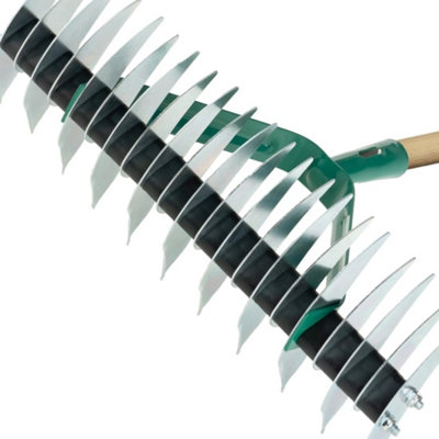 Lawn Aerator Scarifier with Handle, Effective Manual Lawn Grass Soil ...