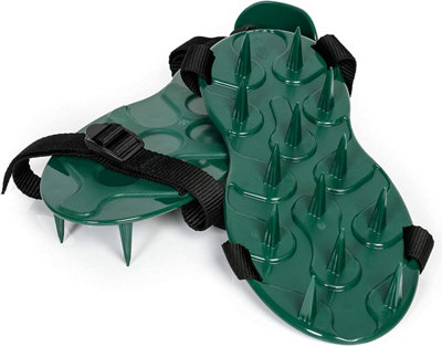 Lawn Aerator Shoes - Garden spike shoes for grass and lawn aeration - British Made
