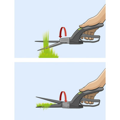 Lawn Edge Shears, 360 Degree Rotating Super Sharp Blades, Single-Handed ...