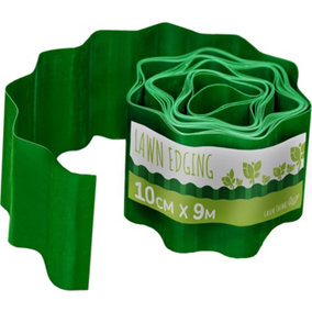 Lawn Edging Border - 10cm x 9m Roll Flexible Garden Edging for Easy Shaping and Adjusting Outdoor Landscaping