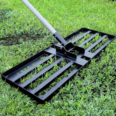 Lawn Leveller Rake / Lawn Lute for Top Soil, Sand, Dressing and Compost - 75cm -  Garden Lawncare Guy