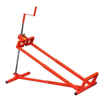 Lawn Ride on Mower Lifter Telescopic Jack for Garden Tractor Manual Lift Ramp Max 400kg