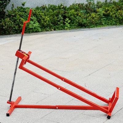 Lawn Ride on Mower Lifter Telescopic Jack for Garden Tractor Manual Lift Ramp Max 400kg - 6
