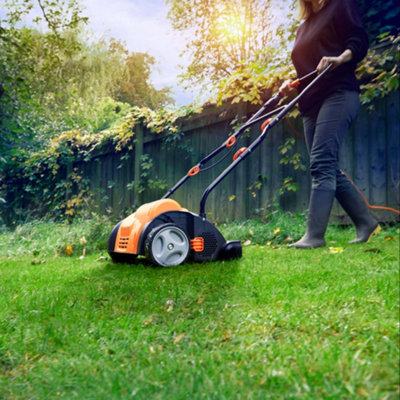LawnMaster 1350W 33cm 2-in-1 Lawn Scarifier and Rake - 2 Year Guarantee