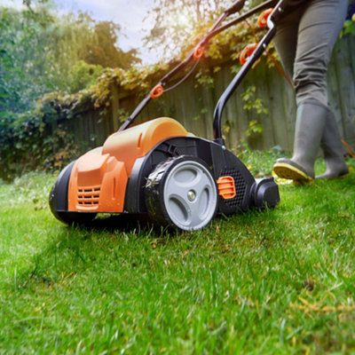 LawnMaster 1350W 33cm 2-in-1 Lawn Scarifier and Rake - 2 Year Guarantee
