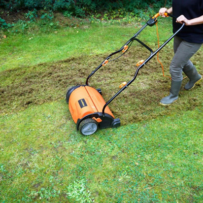 LawnMaster 1350W 33cm 2-in-1 Lawn Scarifier and Rake - 2 Year Guarantee
