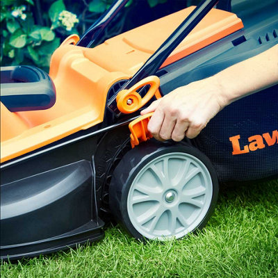 LawnMaster 1400W 34cm Electric Lawn Mower with Rear Roller 2