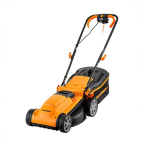 LawnMaster 1400W 34cm Electric Lawn Mower with Rear Roller