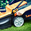 LawnMaster 1400W 34cm Electric Lawn Mower with Rear Roller