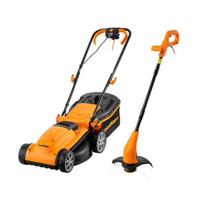 Lawn mower with roller b&q sale