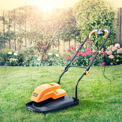 LawnMaster 1500W 33cm Hover Mulching Mower - 2 Year Guarantee