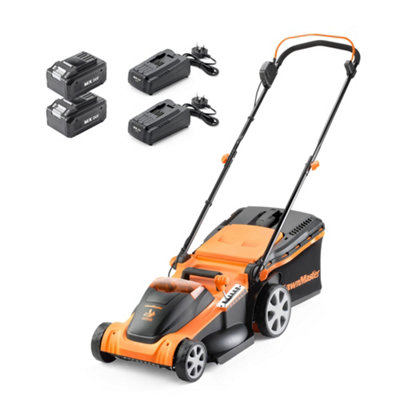 LawnMaster 48V 41cm Cordless Lawnmower with Rear Roller - 2 Year Guarantee