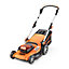 LawnMaster 48V 46cm Cordless Lawnmower with 2x Spare Batteries and Rear Roller - 2 Year Guarantee