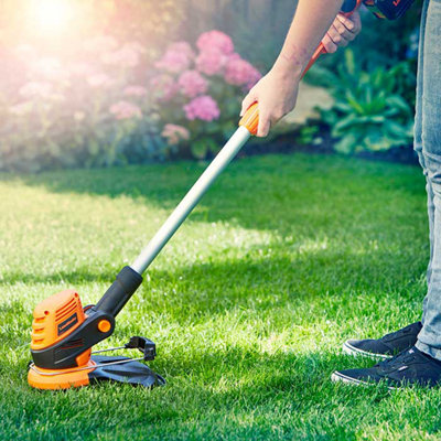 LawnMaster MX 24V 25cm Cordless Grass Trimmer with Charger and Battery Included 2 Year Guarantee