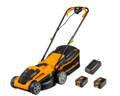 18V 4.0Ah 33cm Cordless Compact Mower With 2 Batteries