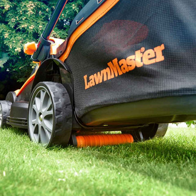 LawnMaster MX 24V 37cm Cordless Lawn Mower & 25cm Grass Trimmer Set with Spare Battery - 2 Year Guarantee