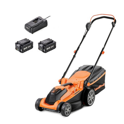 18V 4.0Ah 33cm Cordless Compact Mower With 2 Batteries