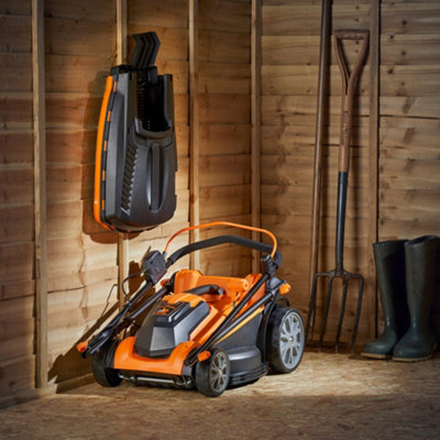 LawnMaster MX 24V 37cm Cordless Lawn Mower with Spare Battery and Rear Roller 2 Year Guarantee