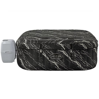Lay-Z-Spa Florence 140 AirJet 6 Person Inflatable Spa, 180cm, 908L, 40 C Heating, Freeze Shield, EnergySense, TriTech, Blue Marble