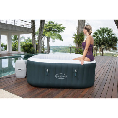 Lay-Z-Spa Hot Tub Family Inflatable Whirlpool Pool 4-6 People 180 x 180 x 66 - Ibiza AirJet Antonio Capaldo (60015)