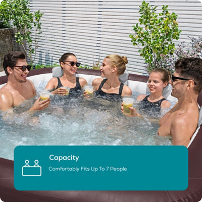 Lay-Z-Spa Maldives, Integrated EnergySense, 5-7 Person, Red