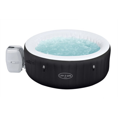 Lay-Z-Spa Miami Airjet, 2-4 Person Inflatable Hot Tub, Black