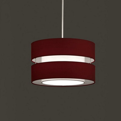 Layer Fabric Ceiling Light Shade Pendant Wine, Lampshade can be used on a Table lamp as well