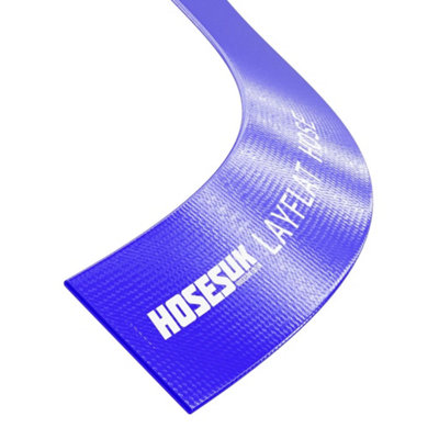 Layflat Discharge Hose Pipe Blue 76mm ID PVC Polyester Reinforced ...