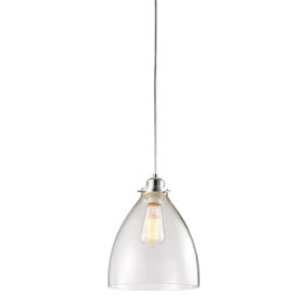 Layton Chrome and Clear Glass Shade only