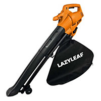 Lazy-Leaf Electric Leaf Blower 3000W, 6 Speeds, Lightweight, 12m Cable, 45L Bag- Garden Vacuum & Shredder 3-in-1