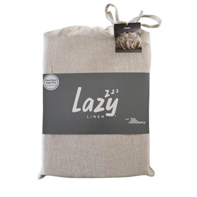 Lazy Linen Pure Washed Linen Fitted Sheet