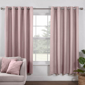 Lazy Linen Pure Washed Linen Lined Eyelet Curtains