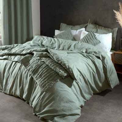Lazy Linen Pure Washed Linen Pillowcase Pair