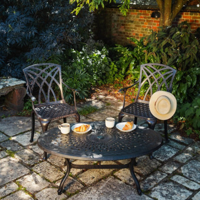 Lazy Susan Bella Antique Bronze 2 Seater Garden Furniture set