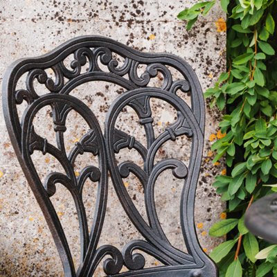 Lazy Susan Tulip Antique Bronze garden bistro set DIY at B Q