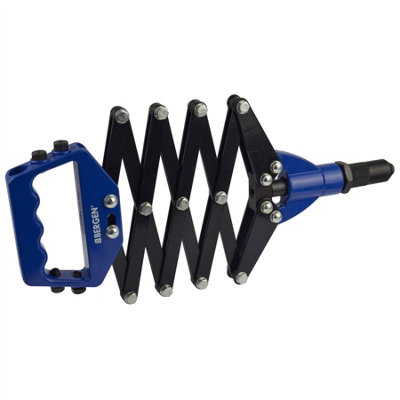 Lazy Tong Rivettatrice A Manico HD TE020 | Tira Rivetti 2.4-6.4mm Alluminio/Acciaio Con Forza 9000N - 6